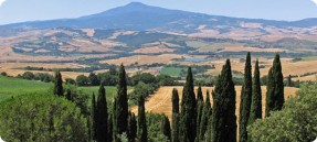 Monte Amiata in Toscana provincie di Siena e Grosseto